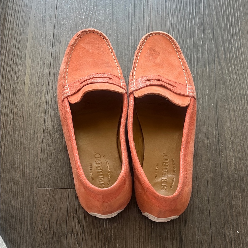 Sebago Coral Suede Penny Loafers